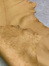 画像8: ゴート革　ソフラン　キャメル　山羊革　レザークラフト (8)