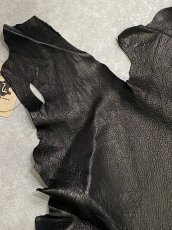 画像2: ゴートシュリンク　ブラック　山羊革　レザークラフト (2)