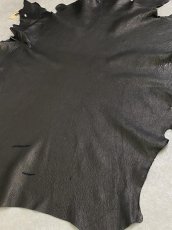 画像9: ゴートシュリンク　ブラック　山羊革　レザークラフト (9)