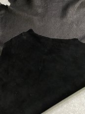 画像10: ゴートシュリンク　ブラック　山羊革　レザークラフト (10)