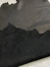 画像8: ゴートシュリンク　ブラック　山羊革　レザークラフト (8)