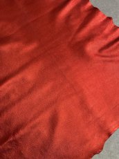 画像5: ゴート　レッド　箔フィルム　山羊革　レザークラフト (5)