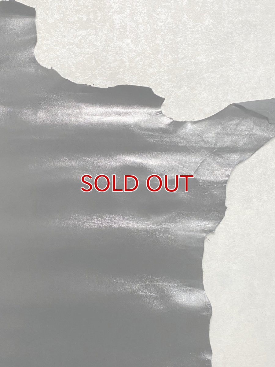 画像3: ゴートスムース　薄口　ブラック　山羊革　レザークラフト (3)