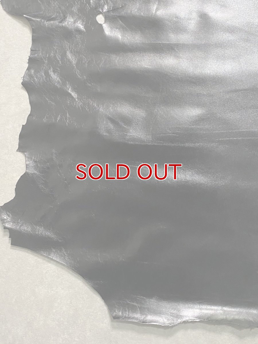 画像4: ゴートスムース　薄口　ブラック　山羊革　レザークラフト (4)