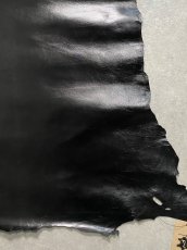 画像5: ゴートスムース　薄口　ブラック　山羊革　レザークラフト (5)