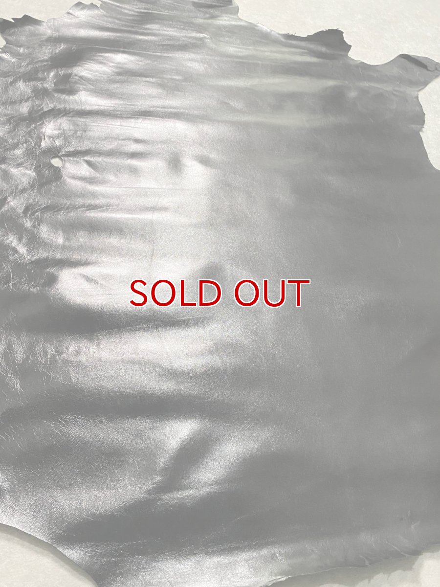 画像6: ゴートスムース　薄口　ブラック　山羊革　レザークラフト (6)