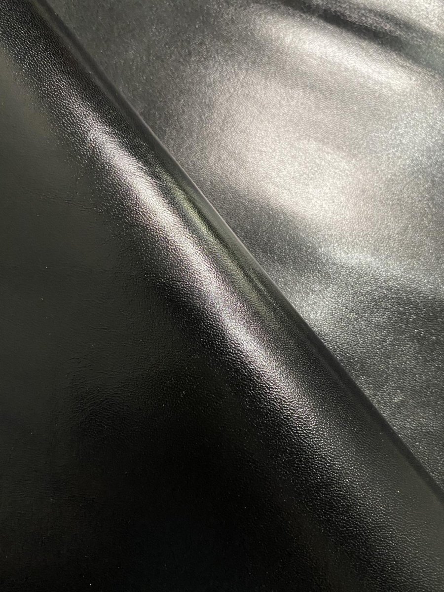 画像8: ゴートスムース 薄口 ブラック 山羊革 レザークラフト (8)