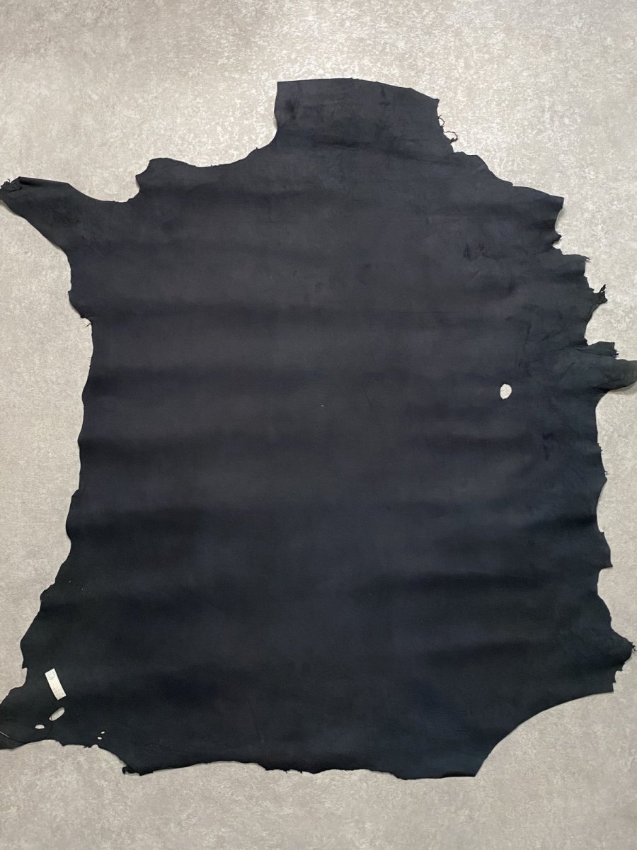 画像9: ゴートスムース 薄口 ブラック 山羊革 レザークラフト (9)