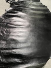 画像6: ゴートスムース　薄口　ブラック　山羊革　レザークラフト (6)