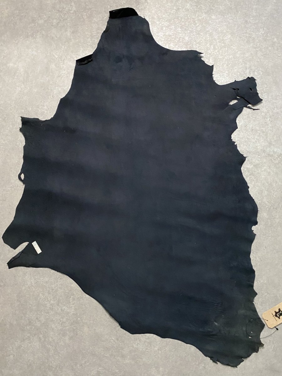 画像9: ゴートスムース 薄口 ブラック 山羊革 レザークラフト (9)