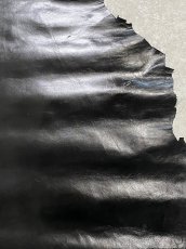 画像4: ゴートスムース　薄口　ブラック　山羊革　レザークラフト (4)