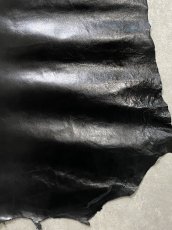 画像6: ゴートスムース　薄口　ブラック　山羊革　レザークラフト (6)