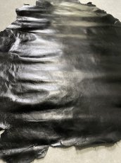 画像7: ゴートスムース　薄口　ブラック　山羊革　レザークラフト (7)