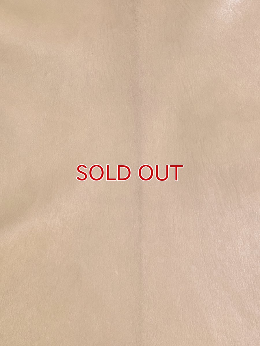 画像4: ヌメゴートシュリンク　キャメル　山羊革　レザークラフト (4)