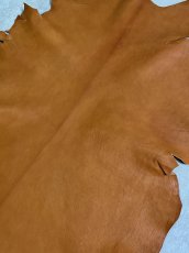 画像2: ヌメゴートシュリンク　キャメル　山羊革　レザークラフト (2)
