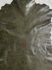 画像5: ゴート革　マーキュリー　カーキ　山羊革　両面使い　レザー (5)