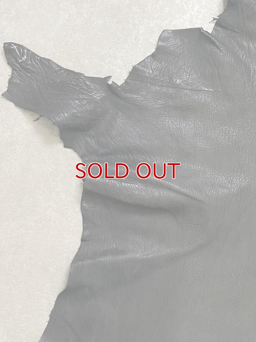 画像2: ゴート革　ヴァガルア　ブラック　山羊革　レザー (2)