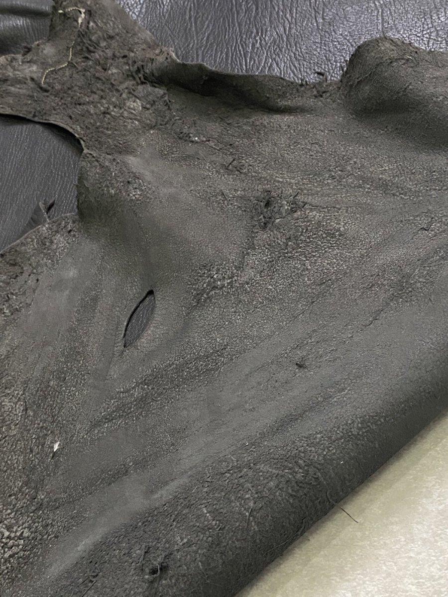 画像9: ゴート革　ヴァガルア　ブラック　山羊革　レザー (9)