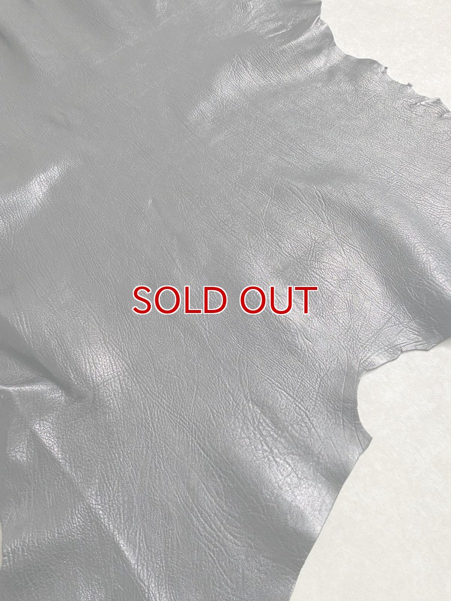 画像3: ゴート革　シュリンク　ブラック　山羊革　レザークラフト (3)