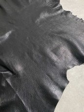 画像3: ゴート革　シュリンク　ブラック　山羊革　レザークラフト (3)