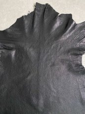 画像5: ゴート革　シュリンク　ブラック　山羊革　レザークラフト (5)