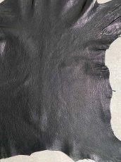 画像7: ゴート革　シュリンク　ブラック　山羊革　レザークラフト (7)