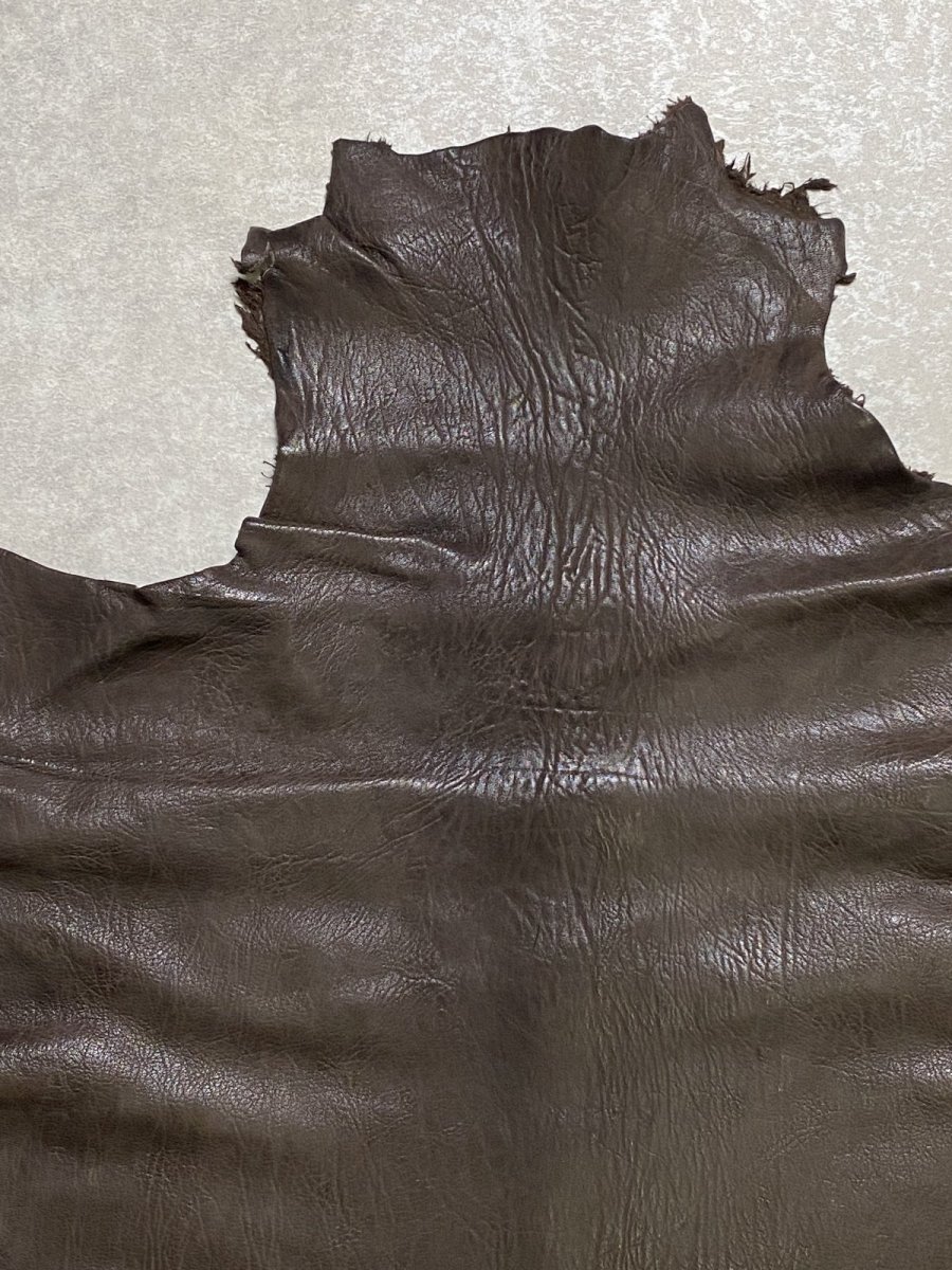 画像3: ゴート革　ヴァガルア　チョコ　山羊革　レザー (3)