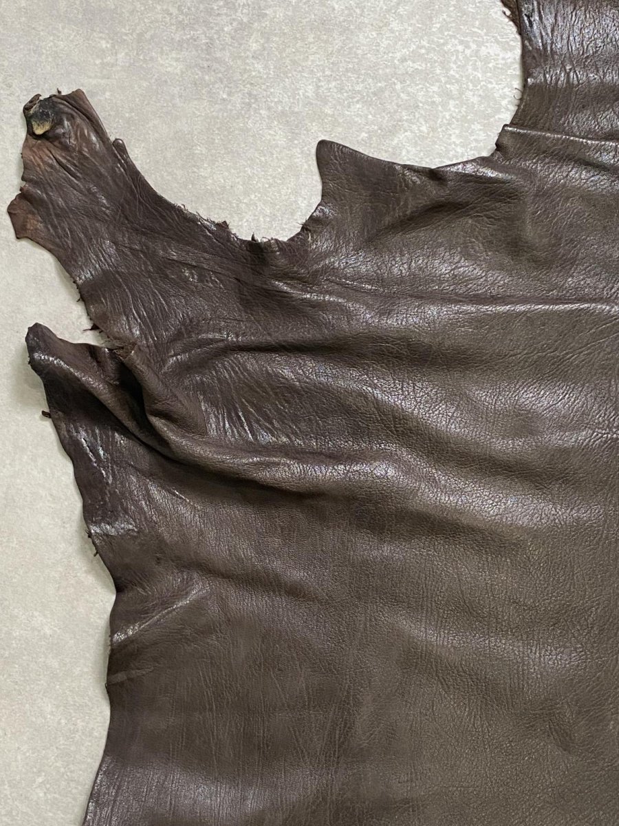 画像2: ゴート革　ヴァガルア　チョコ　山羊革　レザー (2)