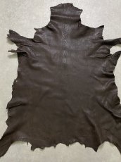 画像1: ゴート革　ヴァガルア　チョコ　山羊革　レザー (1)