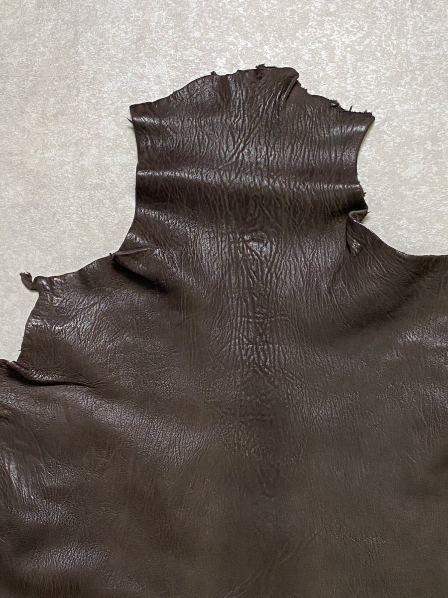 画像3: ゴート革　ヴァガルア　チョコ　山羊革　レザー (3)