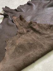 画像10: ゴート革　ヴァガルア　チョコ　山羊革　レザー (10)