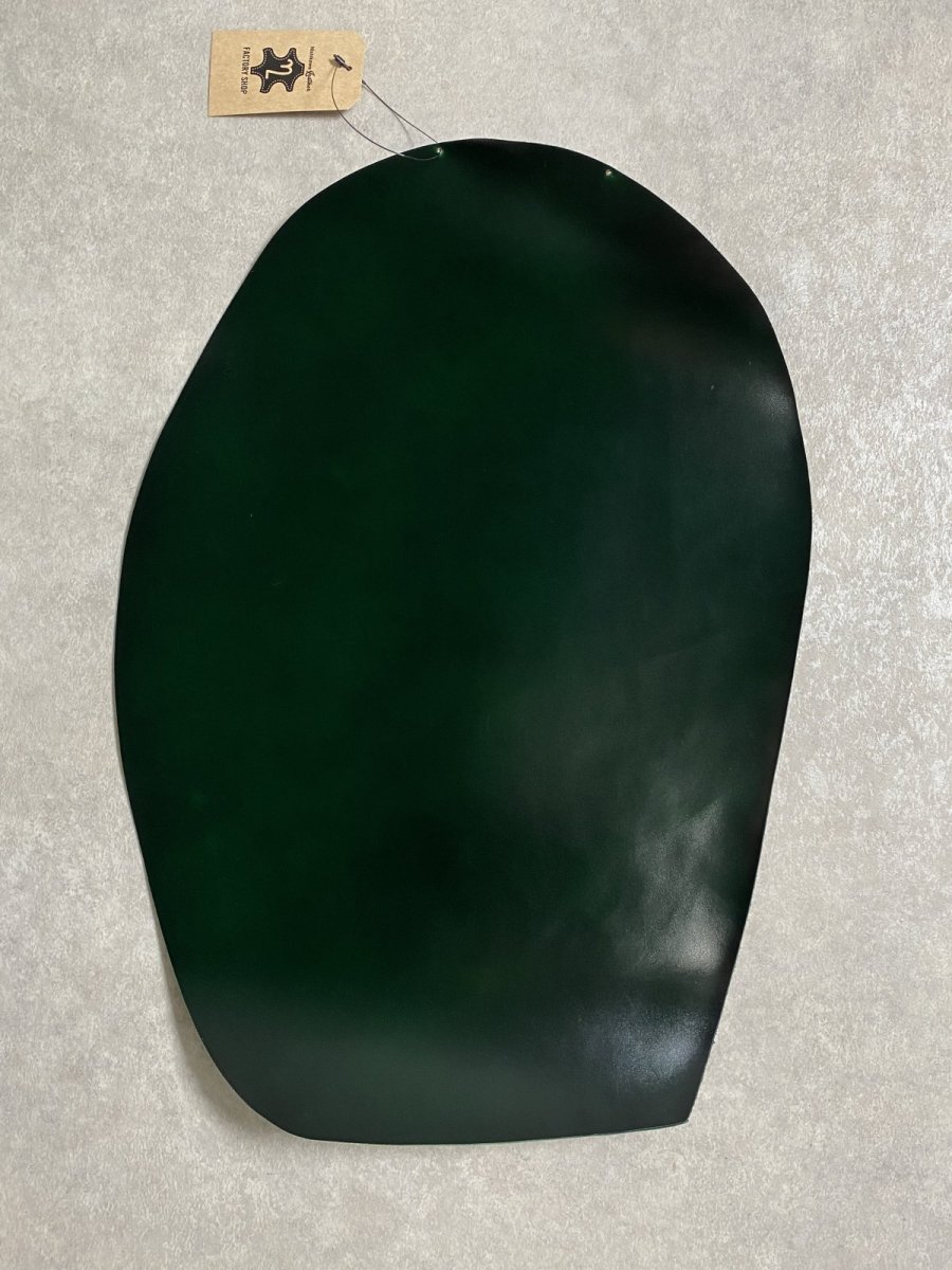 画像1: コードバン　グリーン　染料　馬革 (1)