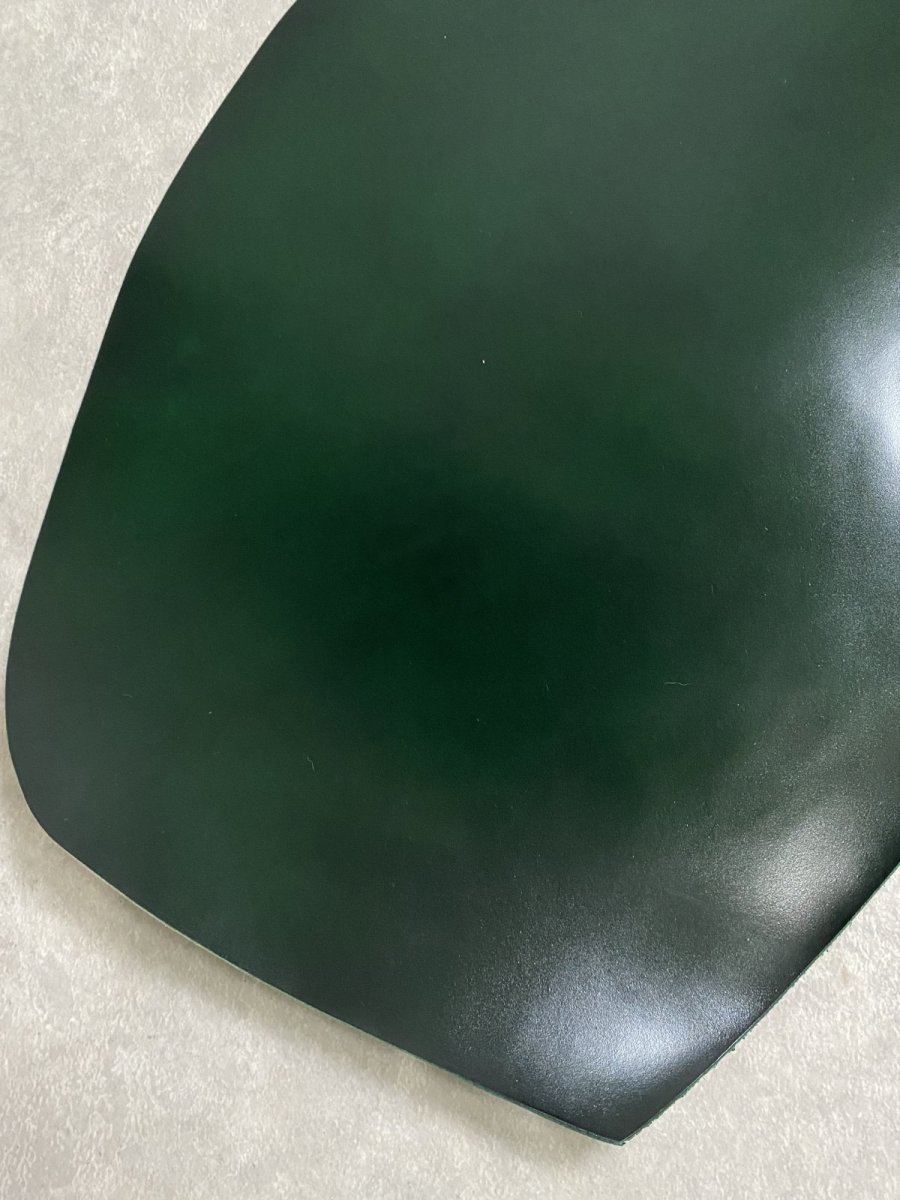 画像3: コードバン　グリーン　染料　馬革 (3)