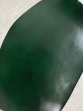 画像5: コードバン　グリーン　染料　馬革 (5)