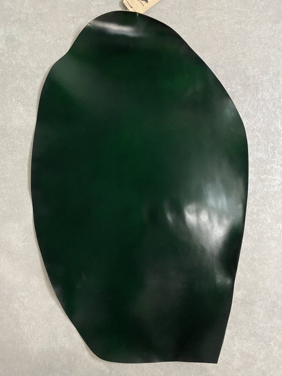 画像1: コードバン　グリーン　染料　馬革 (1)