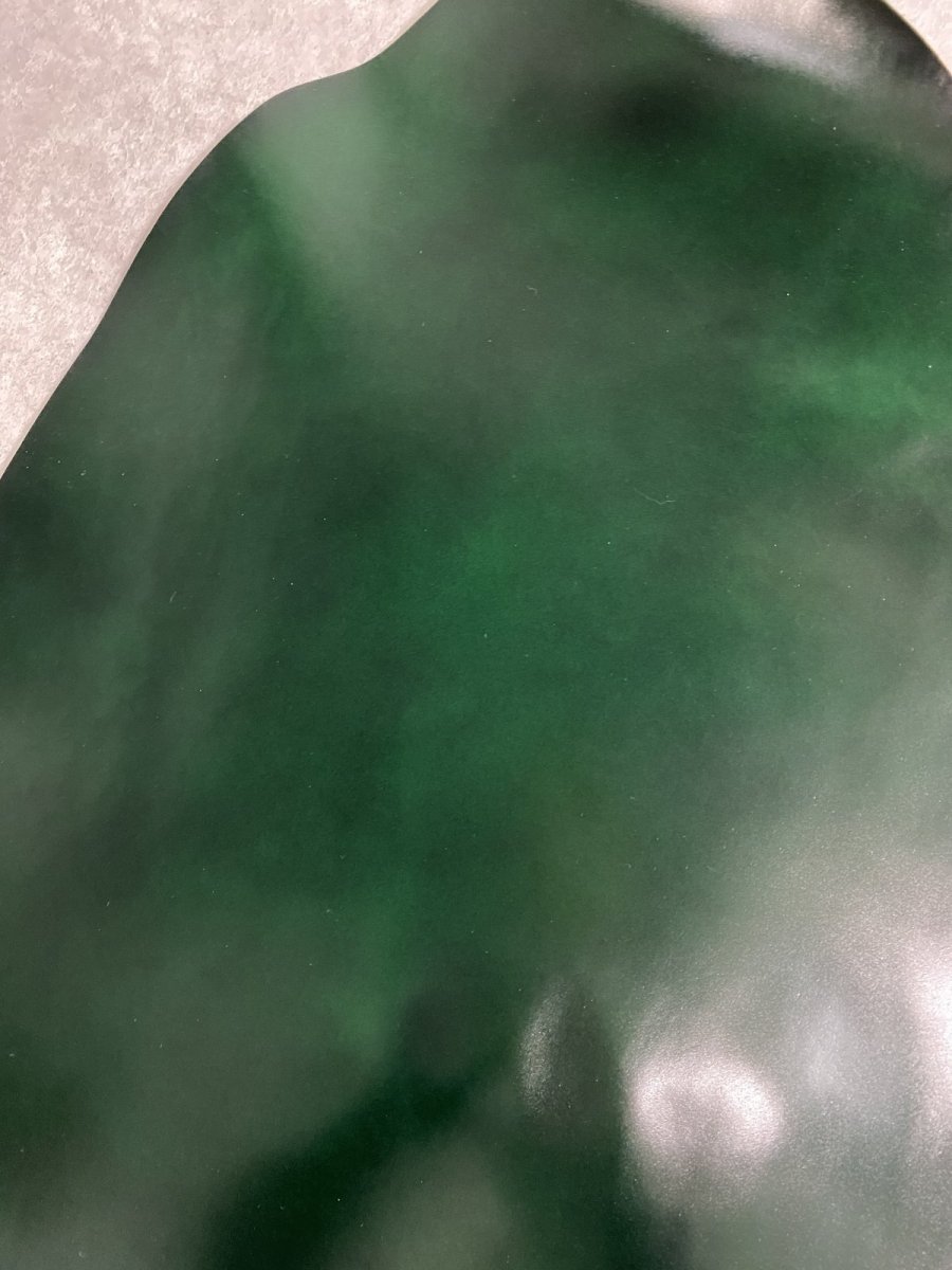 画像3: コードバン　グリーン　染料　馬革 (3)