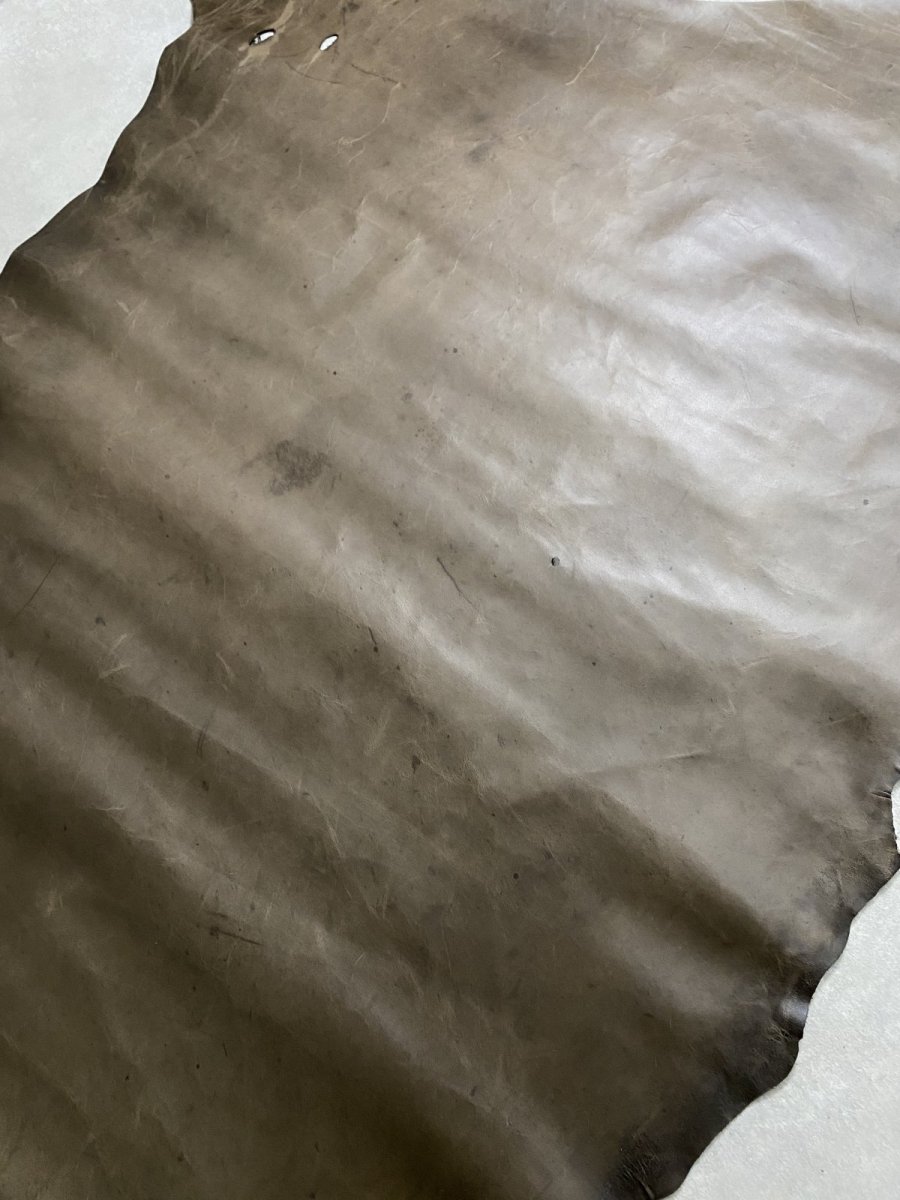 画像2: ポニープルアップ　馬革　グレージュ (2)