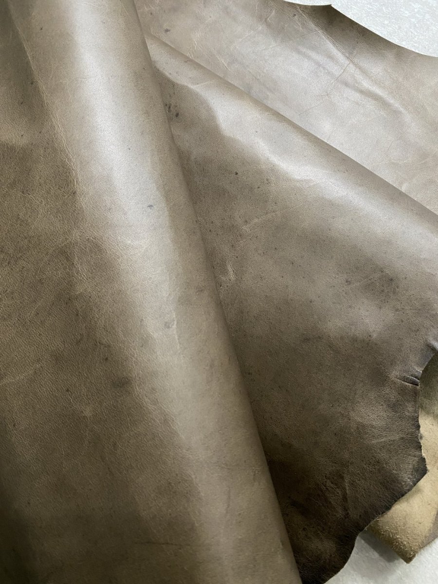 画像4: ポニープルアップ　馬革　グレージュ (4)