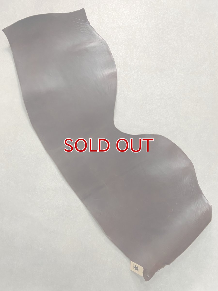 画像1: ホースダブルバット　チョコ　馬革 (1)