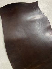 画像2: ホースダブルバット　チョコ　馬革 (2)