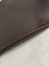 画像6: ホースダブルバット　チョコ　馬革 (6)