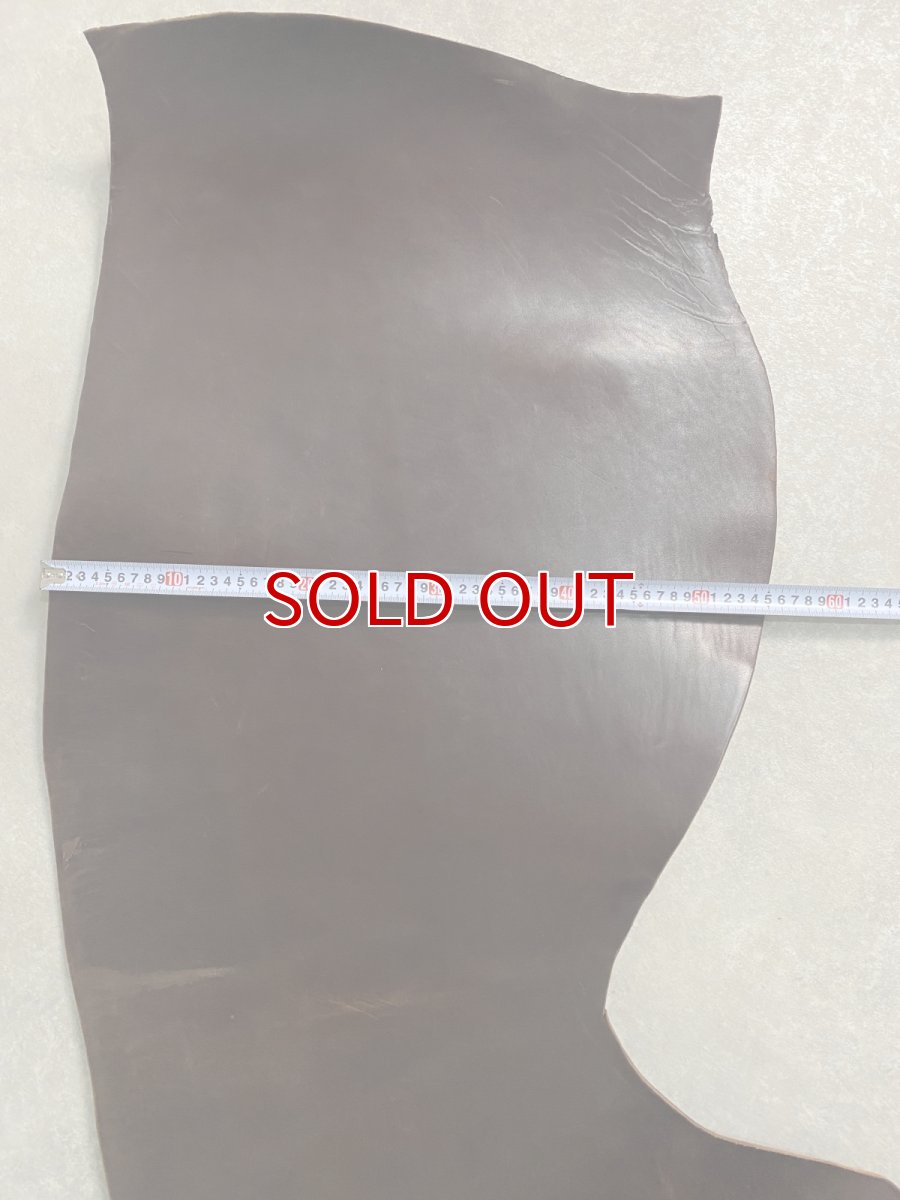 画像9: ホースダブルバット　チョコ　馬革 (9)