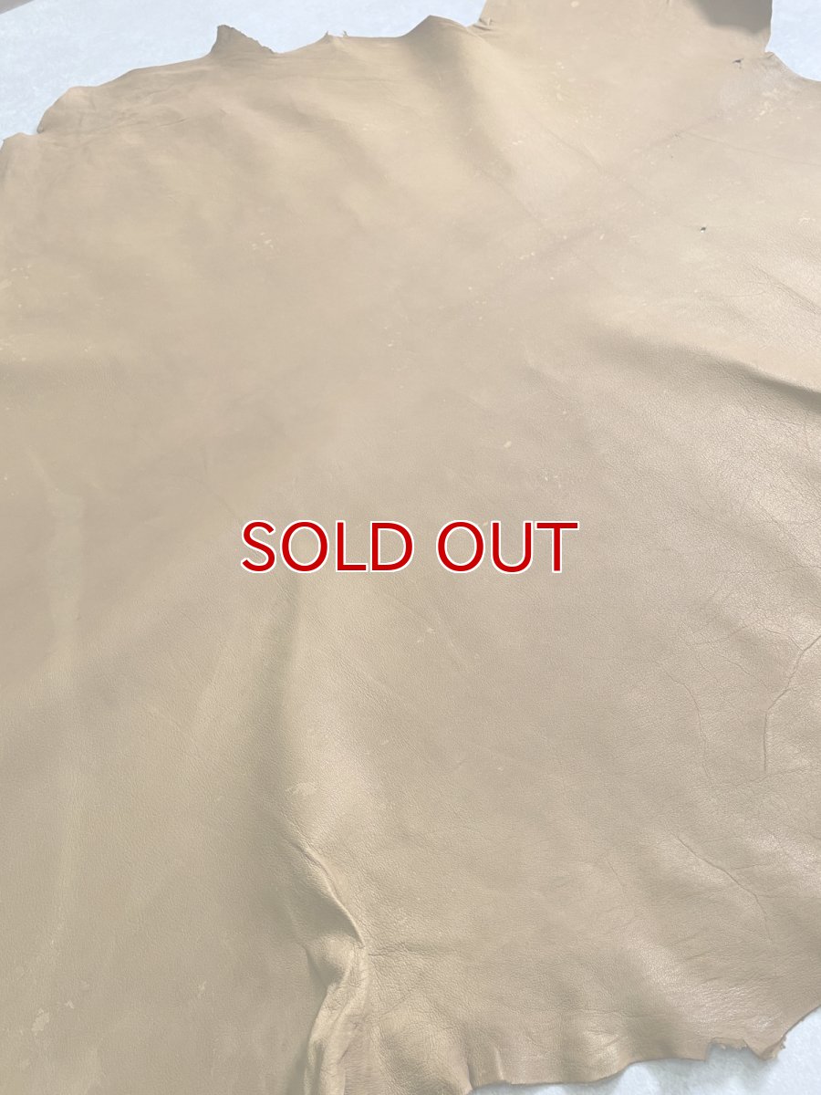 画像2: カンガルー革 キャメル カンガルーレザー (2)