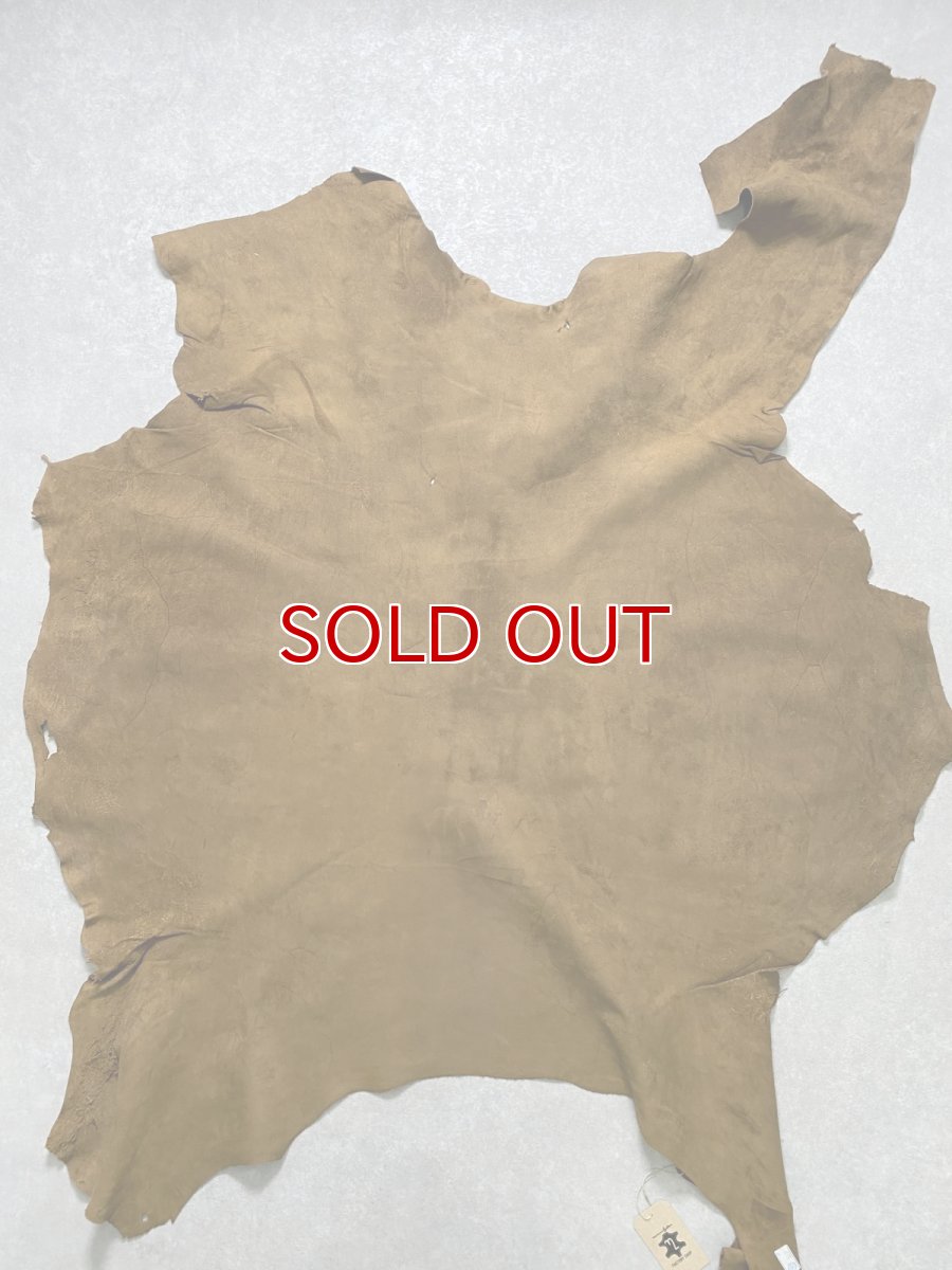 画像9: カンガルー革 キャメル カンガルーレザー (9)