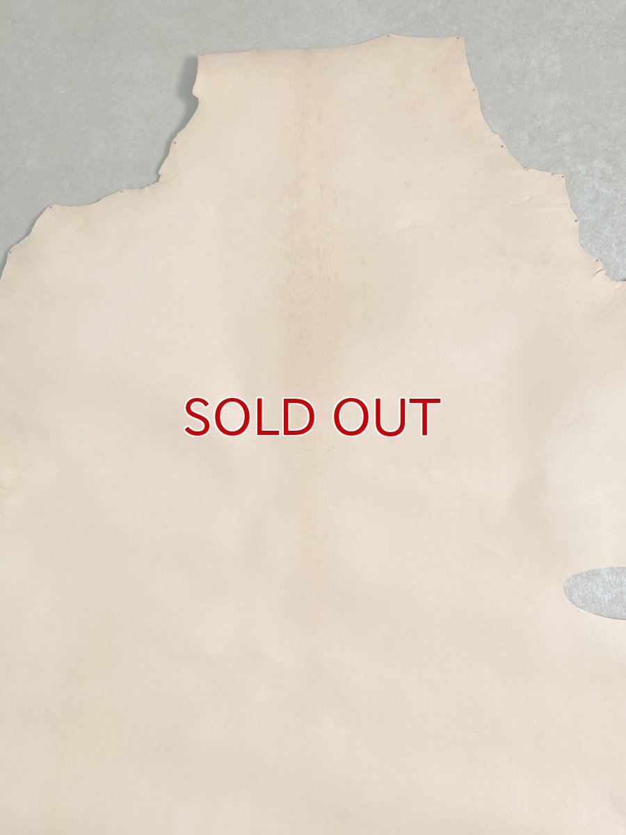 画像4: シープ　タンロー　ヌメ　羊革　ナチュラル　タンニン鞣し　 (4)