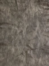 画像2: ラムウォッシュ　シワ加工　羊革　グレー (2)