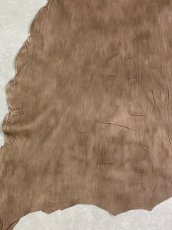 画像10: ラムウォッシュ　シワ加工　羊革　ブラウン (10)