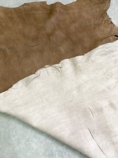 画像11: ラムウォッシュ　シワ加工　羊革　ブラウン (11)