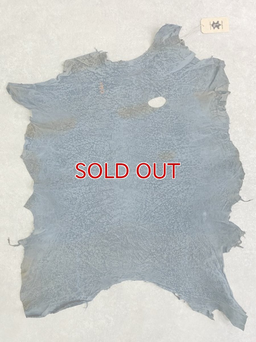 画像5: ラム　ニューフォルト　羊革　ブルー　レザークラフト (5)