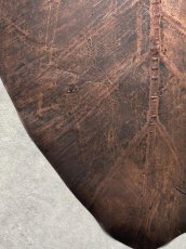 画像4: beLEAF  リーフレザー　ダークブラウン　Mサイズ　葉っぱの革　クワズイモ　エコロジーレザー　ブラジル (4)